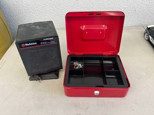 lot 216 image: Heater & Cash Box with Keys