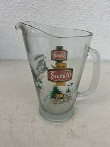 lot 253 image: Schmidt Beer Wildlife Glass Pitcher