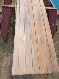 lot 39 image: Vintage Wood Toboggan 100-inches Long X 18-inches wide