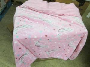 pink unicorn weighted blanket ...