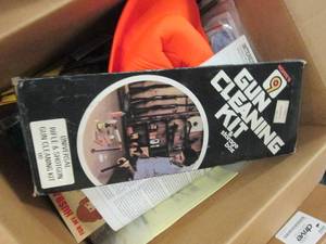 box of gun cleaning kit and more ...