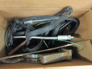 box of tarp straps ,hitch and more ...
