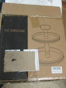 two tiered stand wood ...
