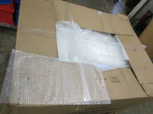 big box of packaging bubble wrap alr...