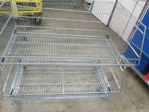 2 tier metal wire cart on wheels 46...
