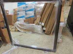 new framed espresso mirror 36 inch ...