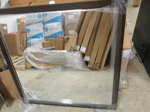 new framed espresso mirror 36 inch ...