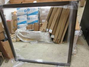 new framed espresso mirror 36 inch ...