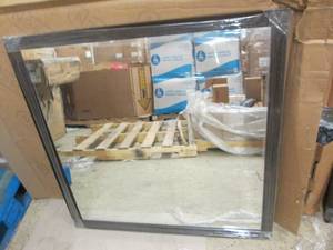 new framed espresso mirror 36 inch ...