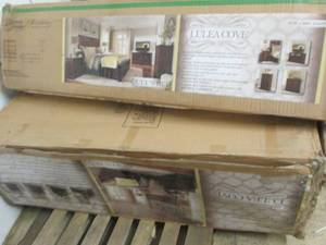 lulea cove queen bed has 2 of the 3...