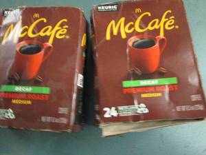 2 mccafe decaf premium roast coffee...