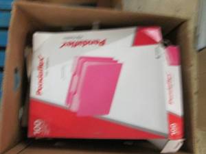 box of file folders and more ...