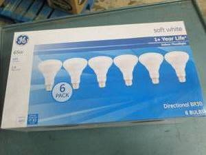 6 pack of GE directional br30 light...