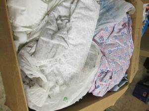 box of misc sized sheets ...