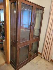 Mahogany China Hutch