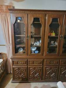 Mahogany China Hutch
