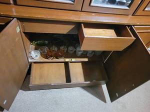 Mahogany China Hutch
