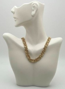 lot 6 image: 14k Yellow Gold Mesh Choker Necklace