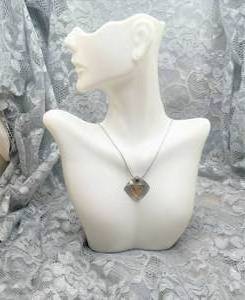 lot 15 image: Artisan Donna McAFee Sterling Silver & 24k Gold Pendant Necklace
