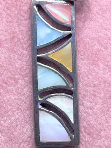 lot 16 image: Colorful Mother of Pearl Sterling Silver Pendant