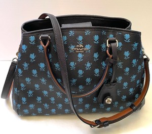 lot 8B image: Coach Midnight Badlands Floral Print Satchel with Crossbody Strap