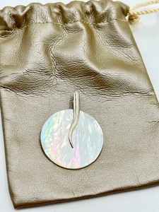 lot 53 image: Beautiful Mother of Pearl and Sterling Pendant