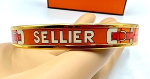 lot 94 image: Herms Sellier Enamel Bracelet