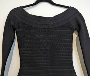 lot 221 image: Herve Leger Black Bandage Dress