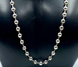 lot 79 image: Sterling Silver Ball Style Necklace Chain
