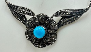 lot 319 image: Marcasite and Sterling Necklace