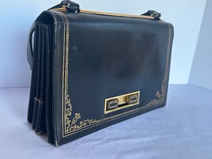 lot 400 image: Vintage Leather School Handbag  Vintage Leather Handbag School Monastery of S. Croce Florence