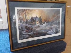 lot 29 image: Redlin Framed Print from 1990 Hea...