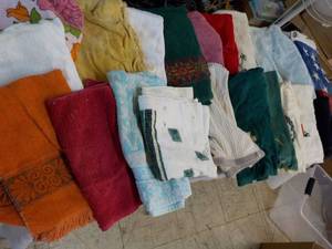 lot 62 image: Towels, etc, and Hangers...
