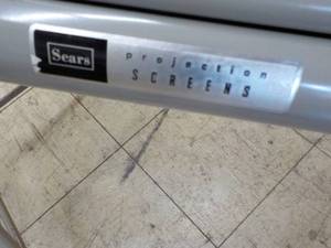 lot 65 image: Sears Projector Screen...