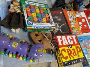lot 68 image: Large box of Variety of Toys and Ga...
