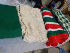 lot 73 image: Holiday Tree Skirt, Vintage Linens,...