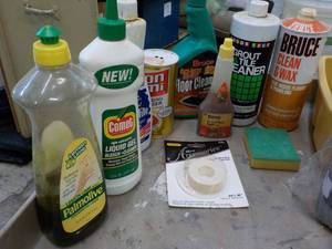 lot 93 image: Random Lot Cleaners, Tools, Books a...