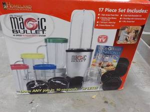 lot 95 image: Magic Bullet- previously used...