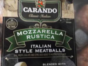 lot 100 image: 4 - 16  oz Frozen pkgs Carando Mozz...