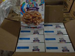 lot 132 image: 8 - 15.6 oz Boxes Cinnamon Toast Cr...