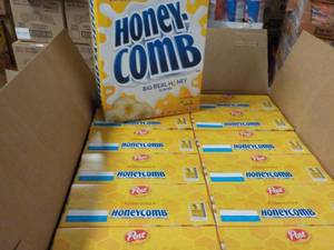 lot 149 image: 12 - 12.5 oz Boxes Post Honey Comb ...