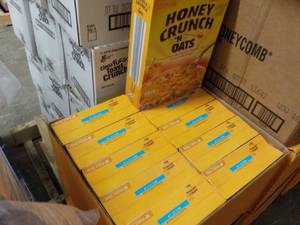 lot 163 image: 10 - 18 oz Boxes Millville Honey Cr...