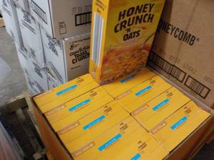 lot 166 image: 10 - 18 oz Boxes Millville Honey Cr...