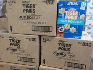 lot 175 image: 3 - 4 ct Boxes Kelloggs Tiger Paws...