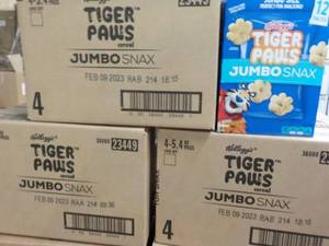 lot 177 image: 3 - 4 ct Boxes Kelloggs Tiger Paws...
