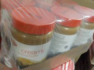 lot 181 image: 6 - 40 oz Jars Hannaford Creamy Pea...