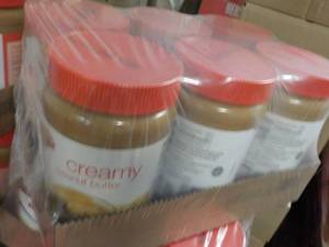 lot 182 image: 6 - 40 oz Jars Hannaford Creamy Pea...