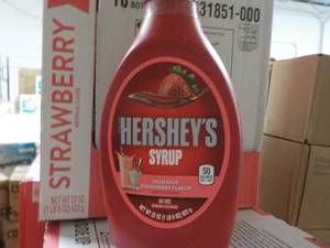 lot 184 image: 10 - 22 oz Bottles Hersheys Strawb...