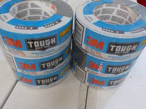 lot 224 image: 6 Rolls 3M Tough Duct Tape 1.88 x 4...
