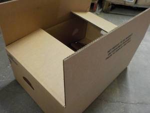 lot 243 image: 12 Boxes with Handles 23 x 16 x 9...